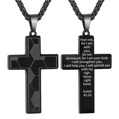 APSVO Black Soccer Themed Cross Necklace for Men Boys Stuff Accessories Pendant Chain Christian Religious Birthday Jewelry Gifts Ideas Teen Kids Boyfriend Son Dad Team Game Day Sports Athlete Age