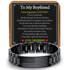 AF Black Bracelet-To My Boyfriend