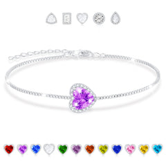 February Heart Bracelet-S