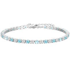 LUNVKY S925 Sterling Silver Plated Tennis Bracelets for Women Girls CZ January Birthstone Bracelets with Red Garnet Birthday Graduation Jewelry Gifts Teen Mom Her Adult Wife Kids Ideas