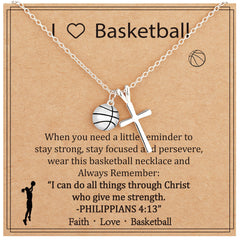 APSVO Softball Cross Necklaces for Women Pendant Chain Jewelry Gifts Teen Her