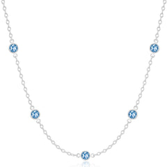 APSVO S925 Sterling Silver Plated Choker Necklaces for Women CZ January Birthstone Chain with Red Garnet Birthday Graduation Prom Summer Fashion Jewelry Gifts Teen Mom Her Adults Wife Age Ideas