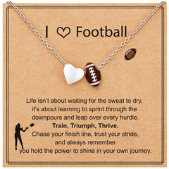 APSVO 18K White Gold Plated Softball Love Heart Necklaces for Women Mom Stuff Accessory Birthday Graduation Mothers Day Jewelry Gifts Teen Her Adults Coach Player Team Game Day Sports Athlete