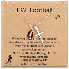 APSVO Softball Cross Necklaces for Women Pendant Chain Jewelry Gifts Teen Her