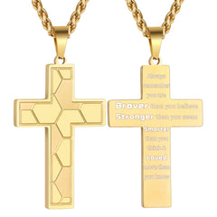 APSVO Black Soccer Themed Cross Necklace for Men Boys Stuff Accessories Pendant Chain Christian Religious Birthday Jewelry Gifts Ideas Teen Kids Boyfriend Son Dad Team Game Day Sports Athlete Age