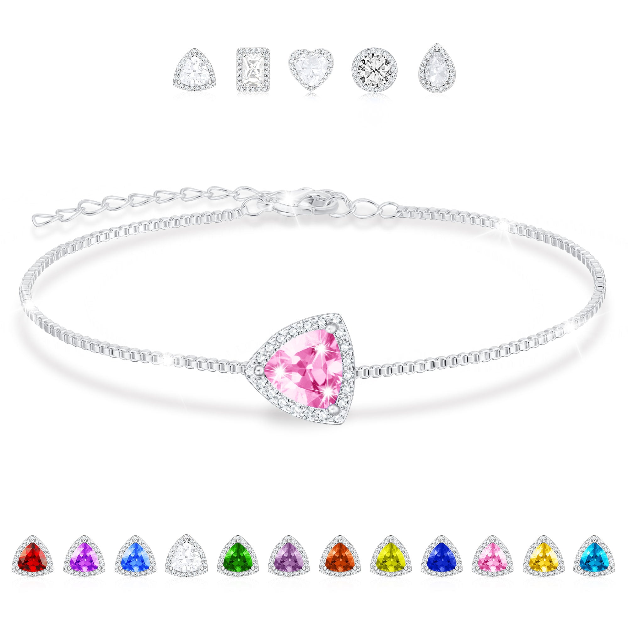 October Triangle Bracelet-S
