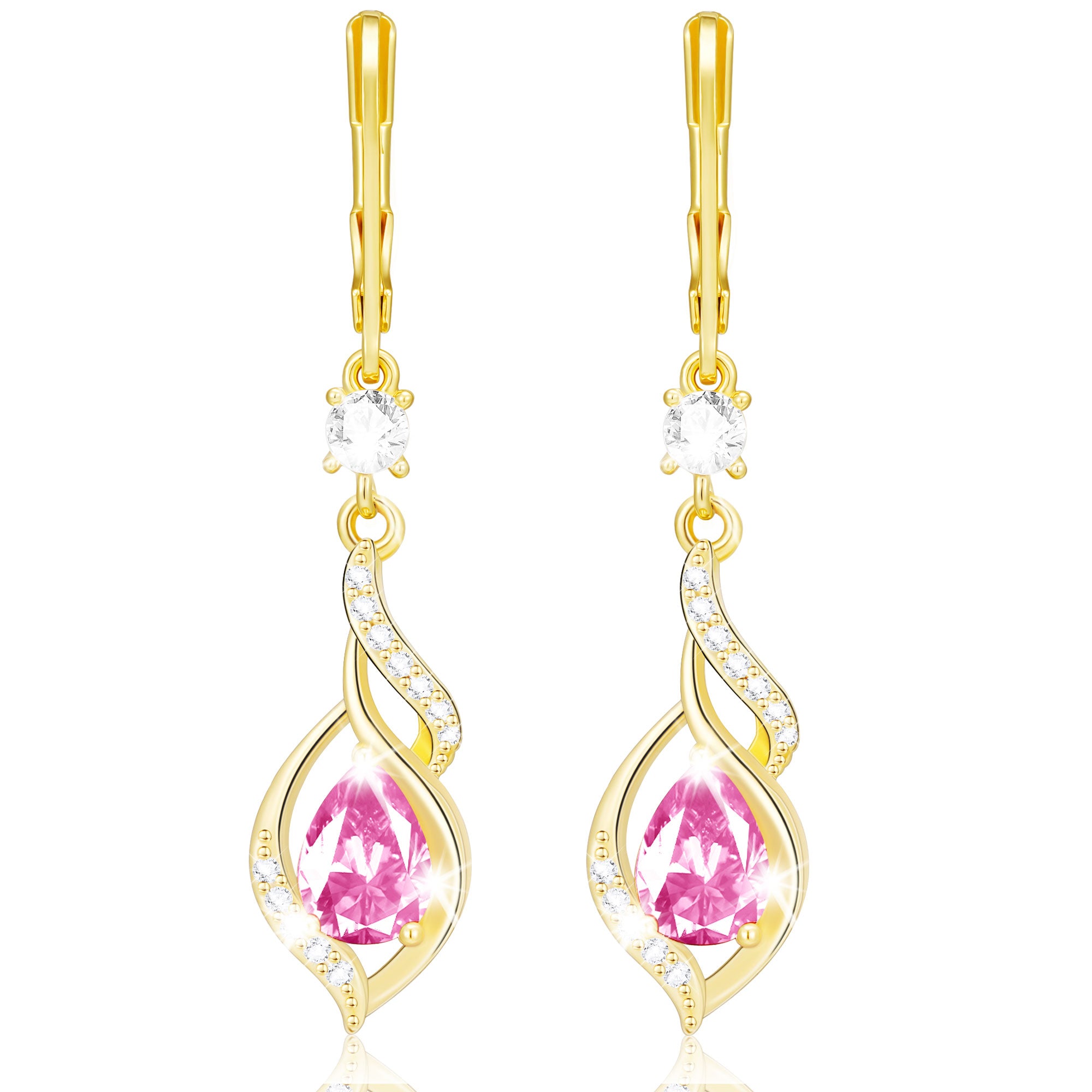October CZ Drop earring-G