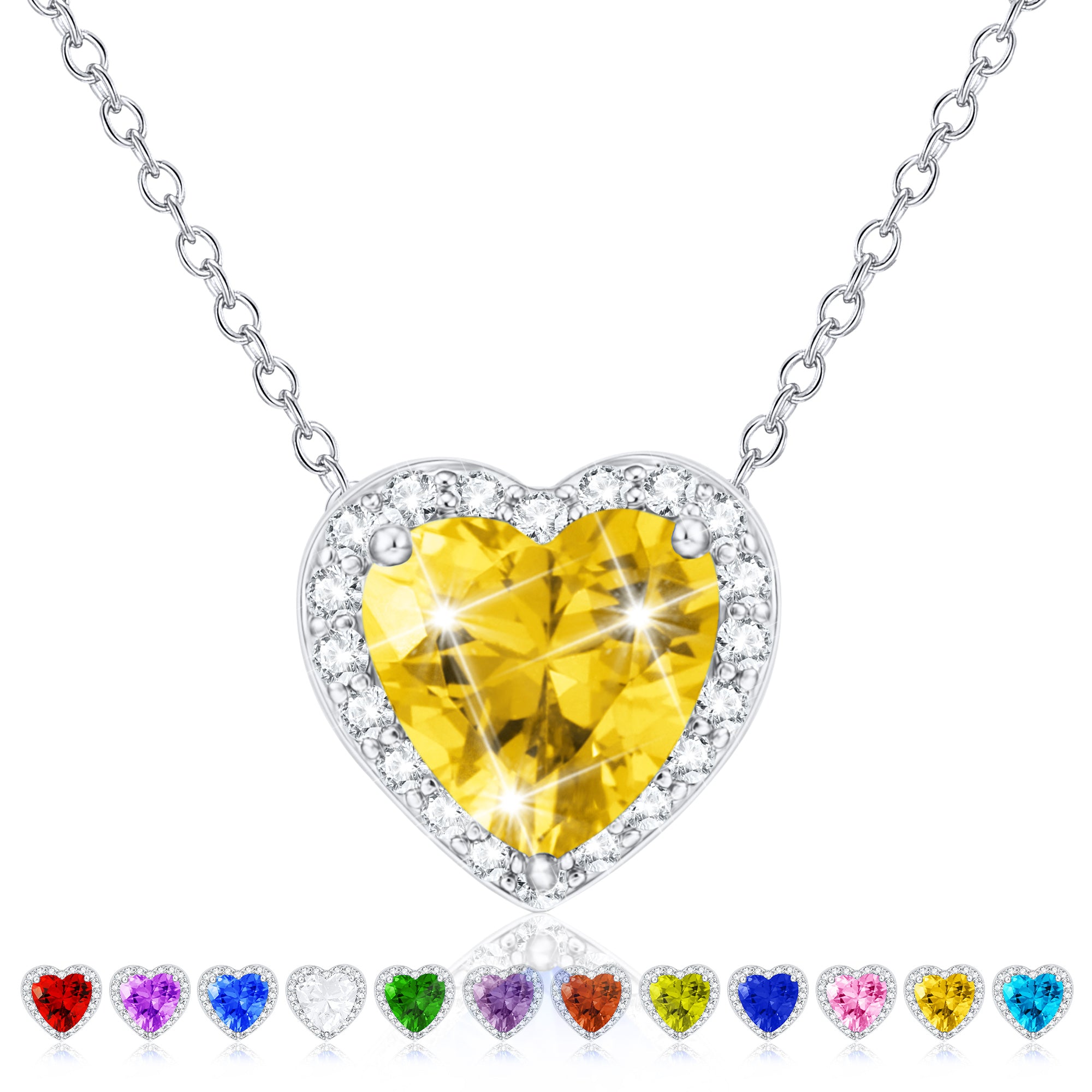 November Heart Necklace-S