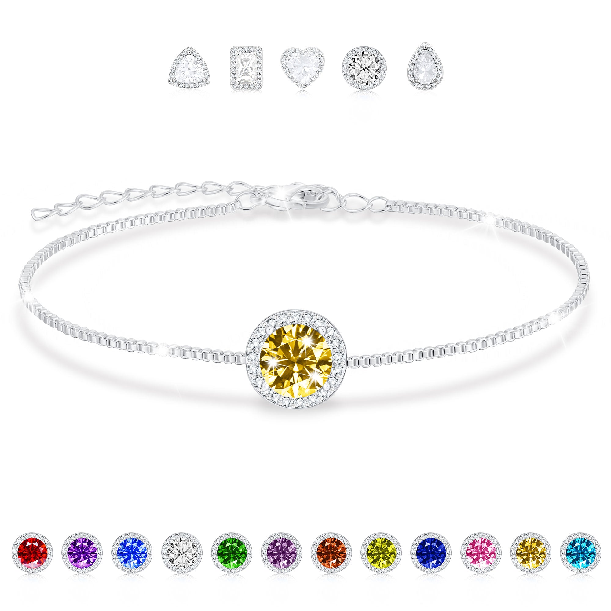 November Round Bracelet-S
