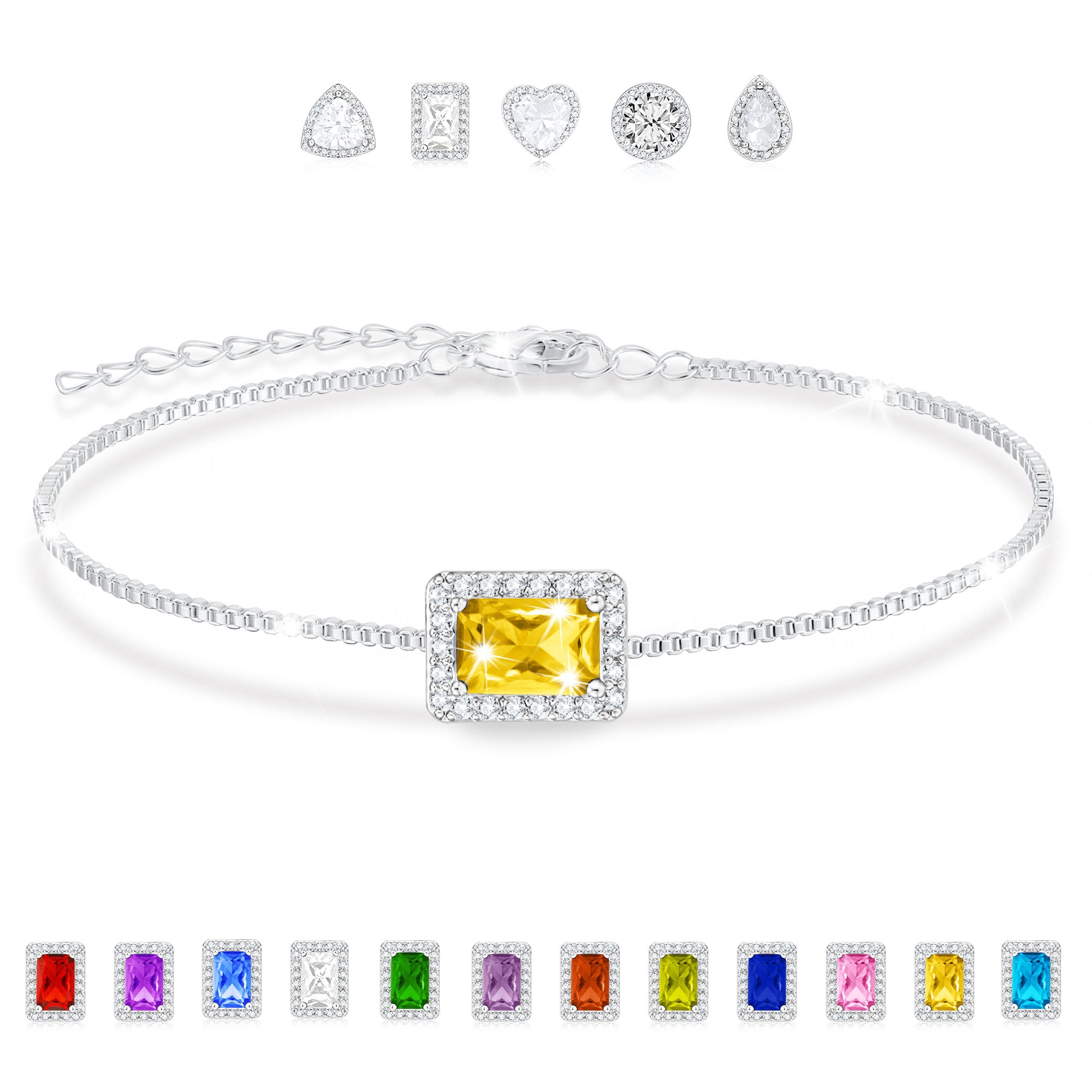 November Rectangle Bracelet-S
