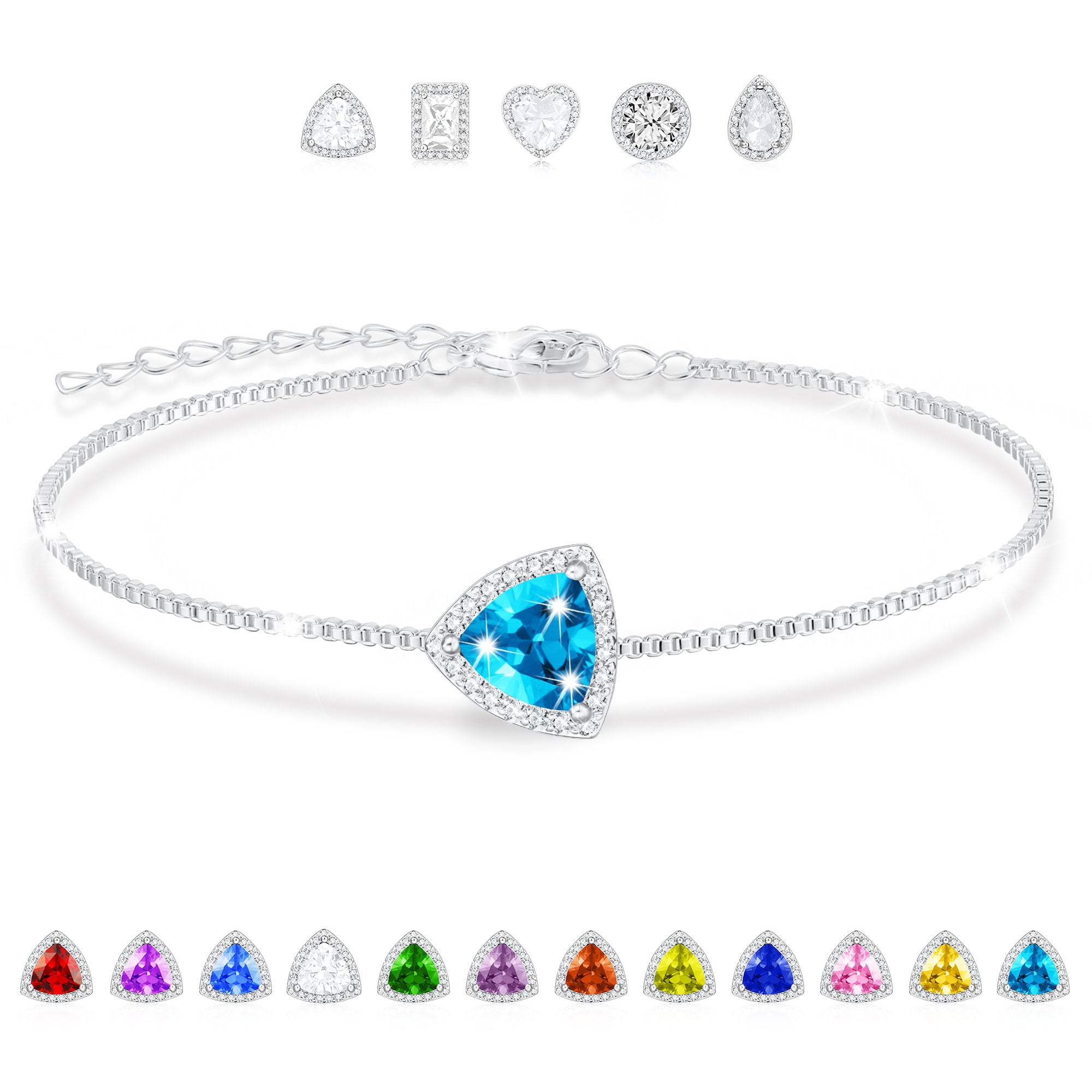 December Triangle Bracelet-S
