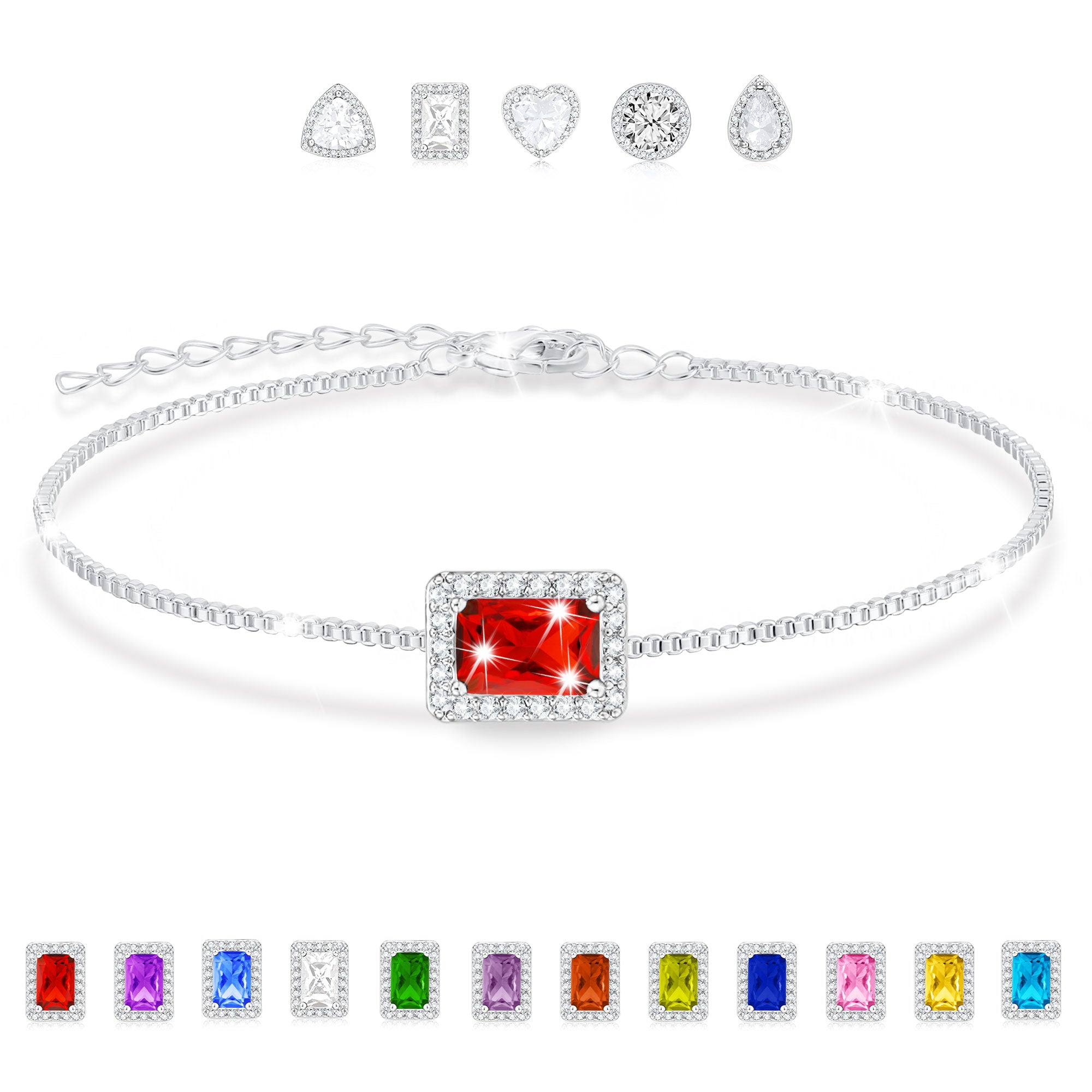 January Rectangle Bracelet-S