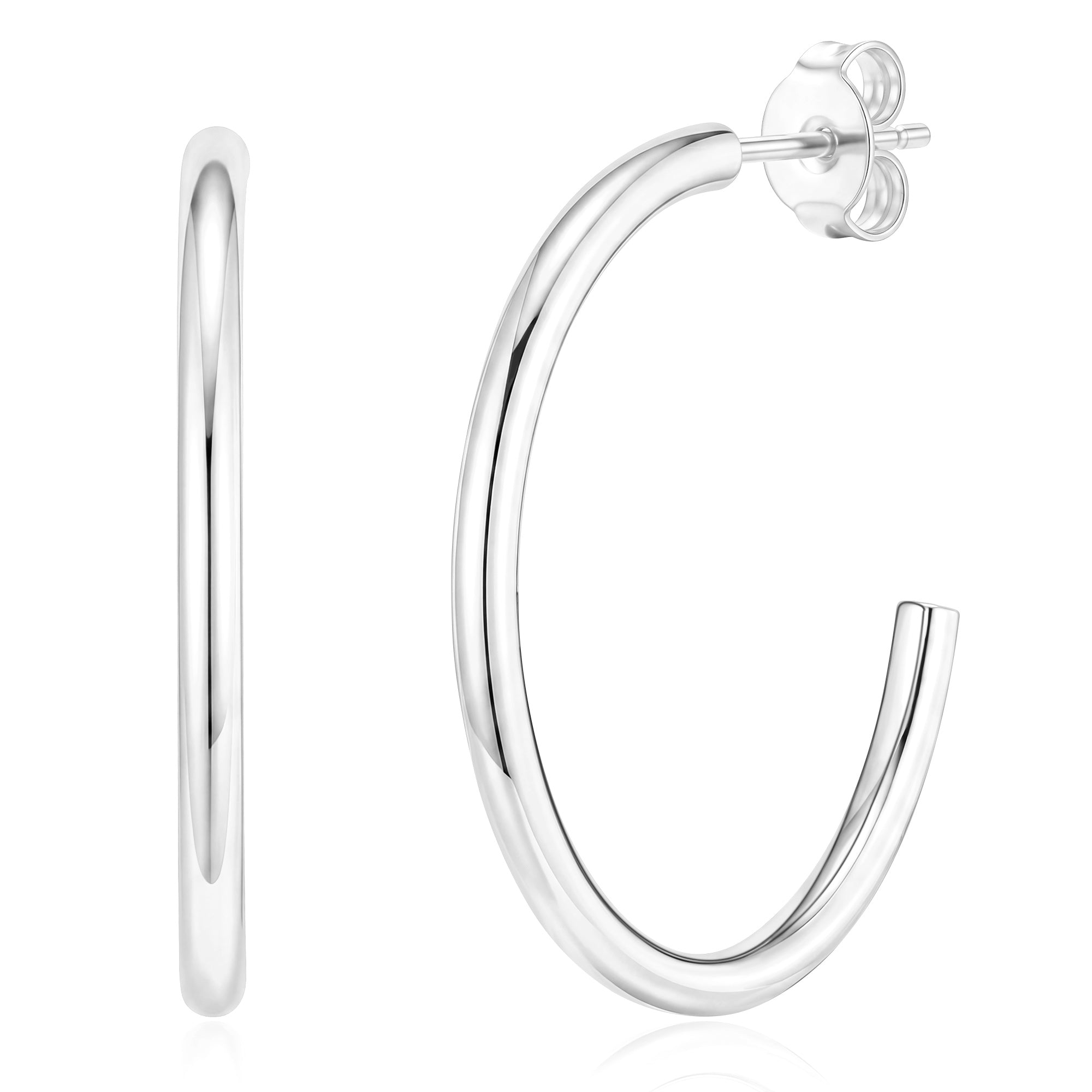 Smooth Double C Earrings-S-25