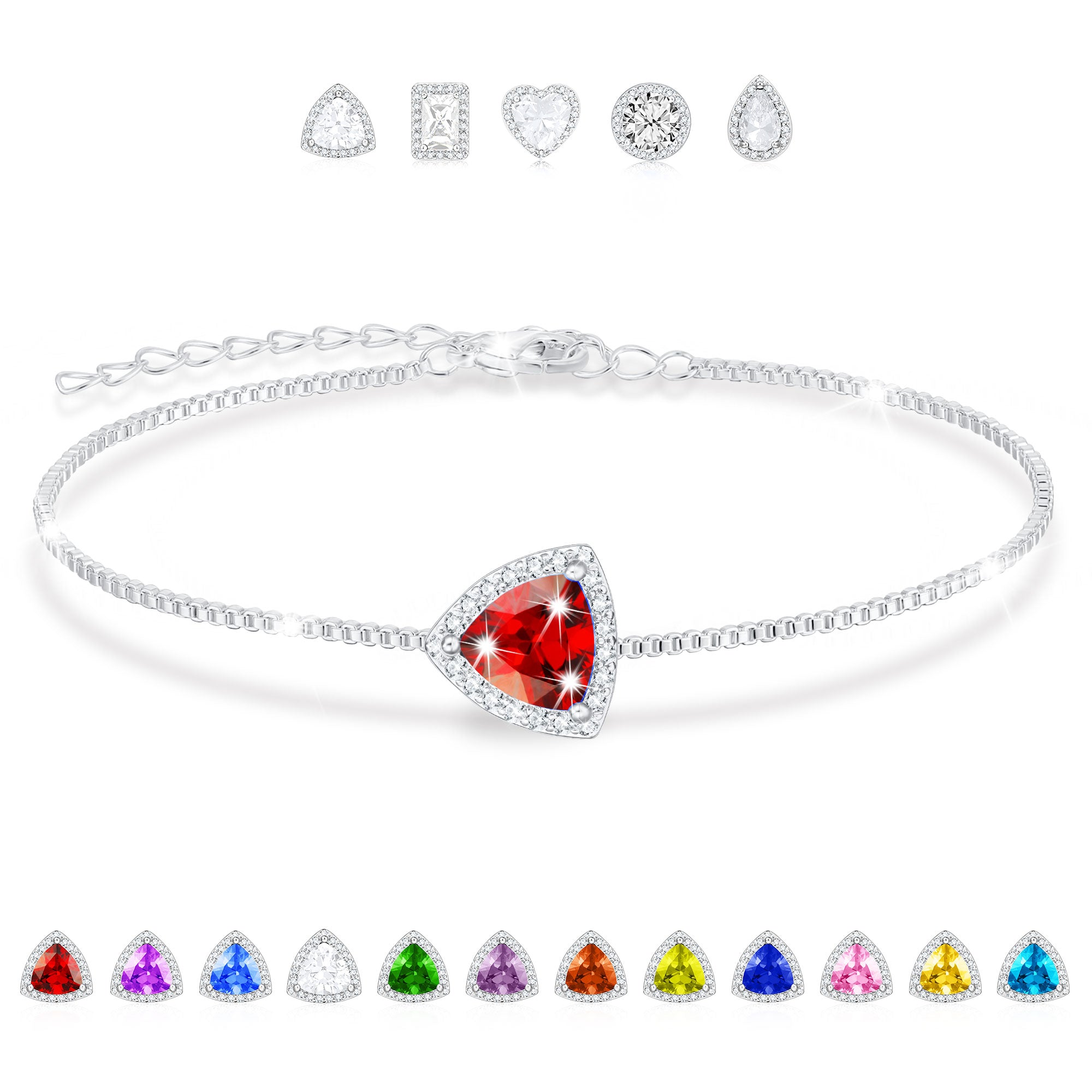 January Triangle Bracelet-S