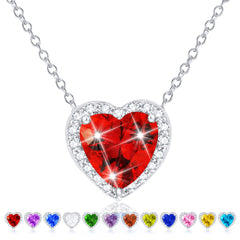 January Heart Necklace-S