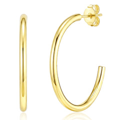 Smooth Double C Earrings-G-25