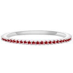 APSVO S925 Sterling Silver Plated Rings for Women Girls CZ January Birthstone Ring with Red Garnet Eternity Promise Band Birthday Graduation Jewelry Gifts Teen Mom Her Wife Kids Ideas