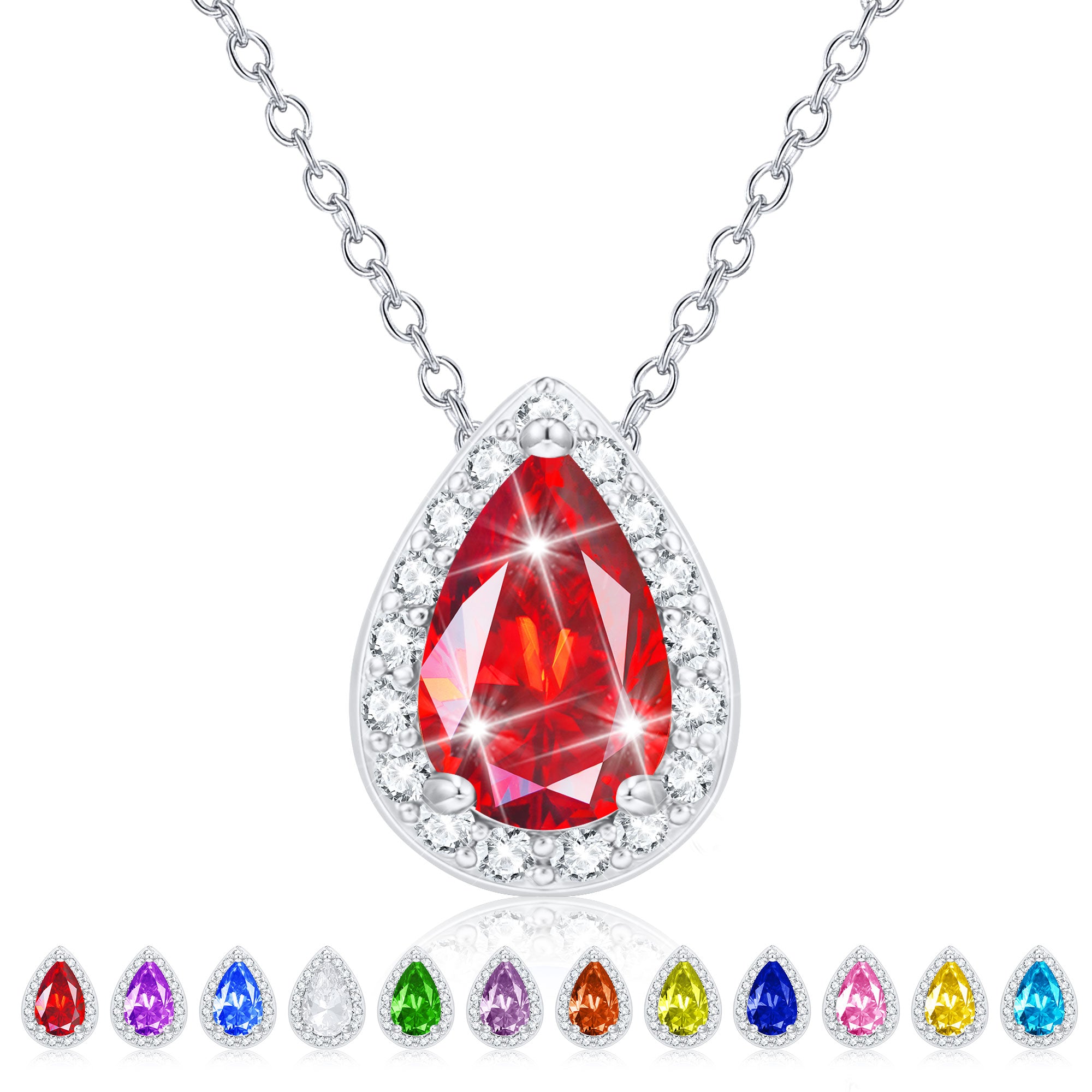 January Drop Necklace-S