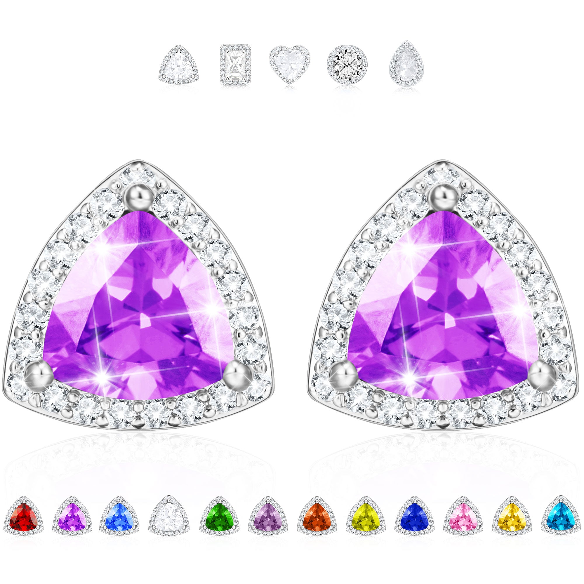 February Triangle Bracelet-S