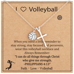APSVO Softball Cross Necklaces for Women Pendant Chain Jewelry Gifts Teen Her