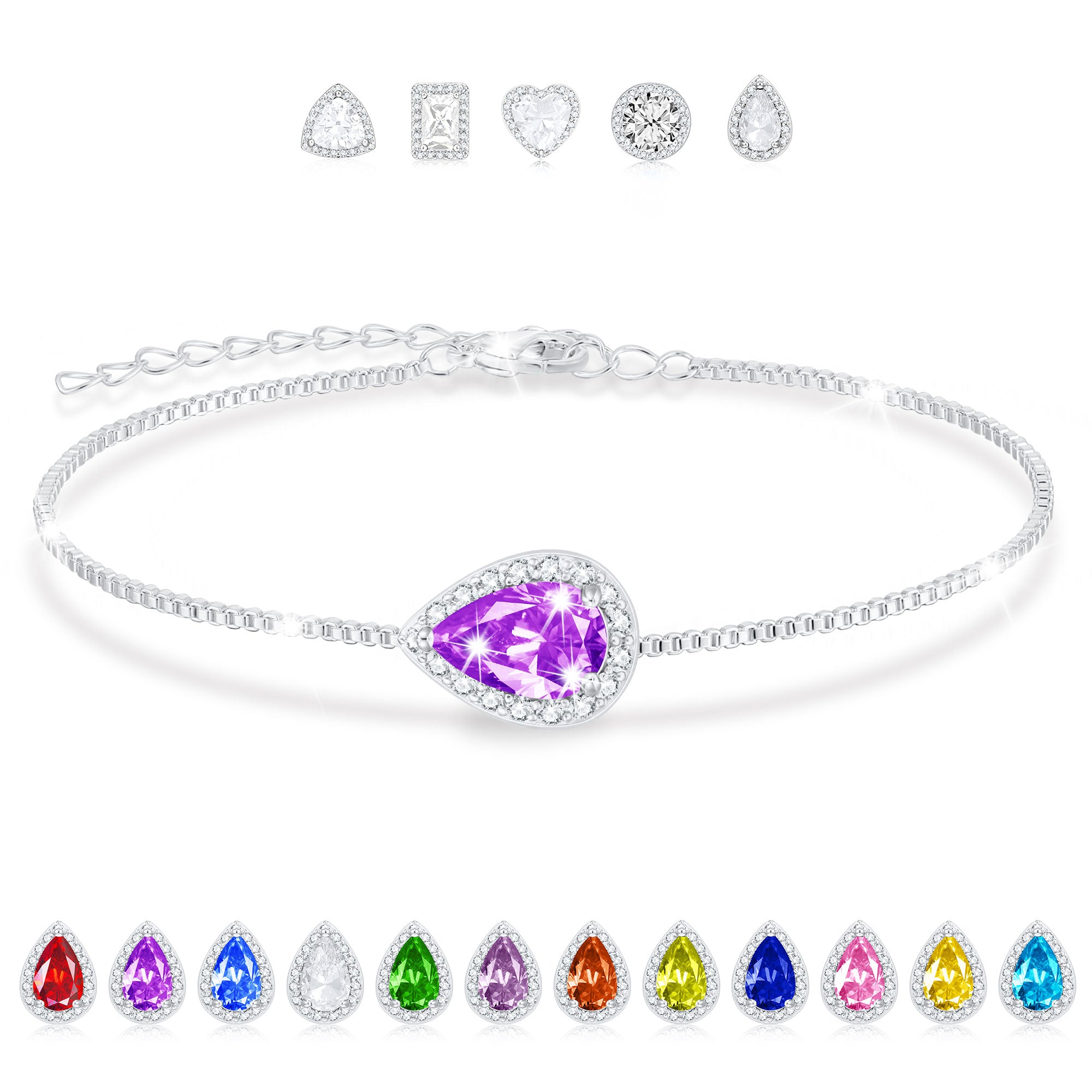 February Drop Bracelet-S