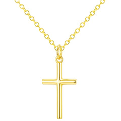 APSVO S925 Sterling Silver Plated Cross Necklaces for Women Girls Cross Pendant Chain Catholic Religious Christian Birthday Graduation Jewelry Gifts Teen Her Adults Mom Wife Daughter Kids Age Ideas