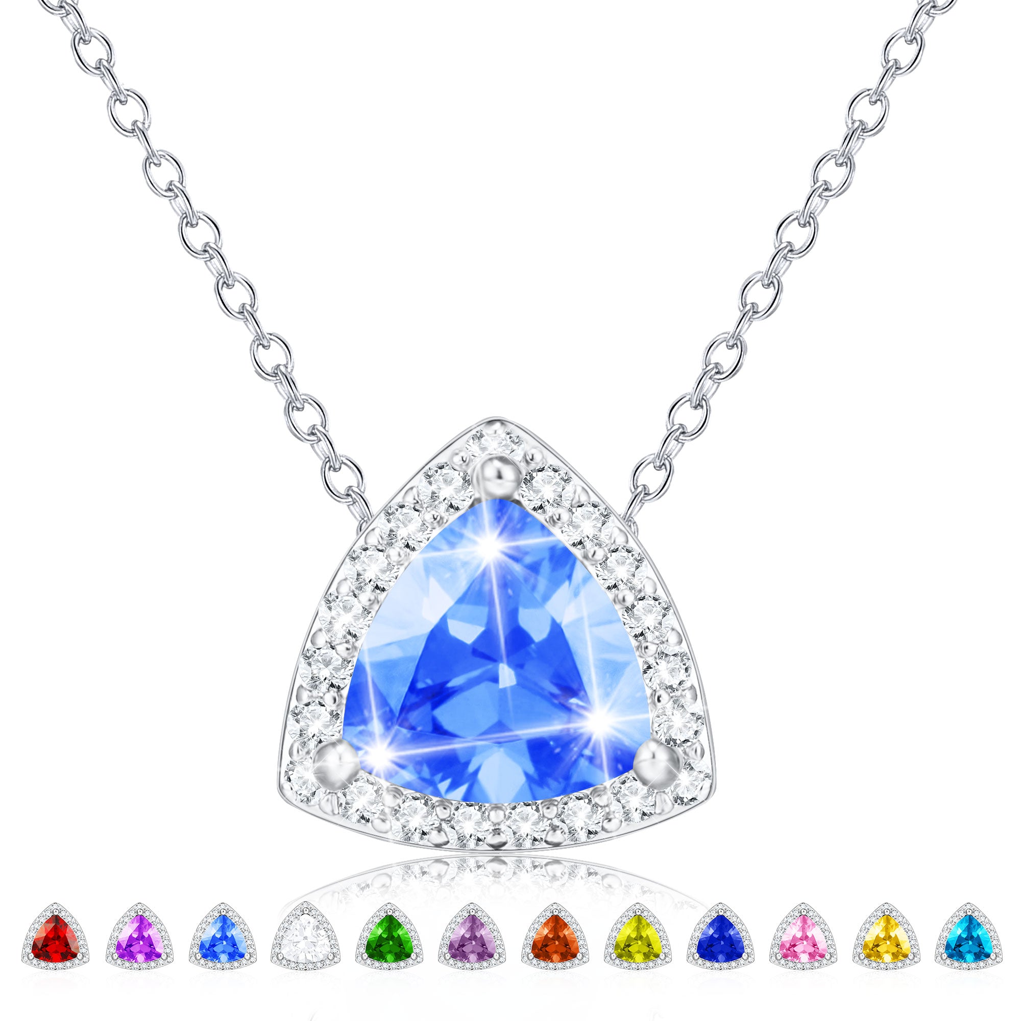 March Triangle Necklace-S