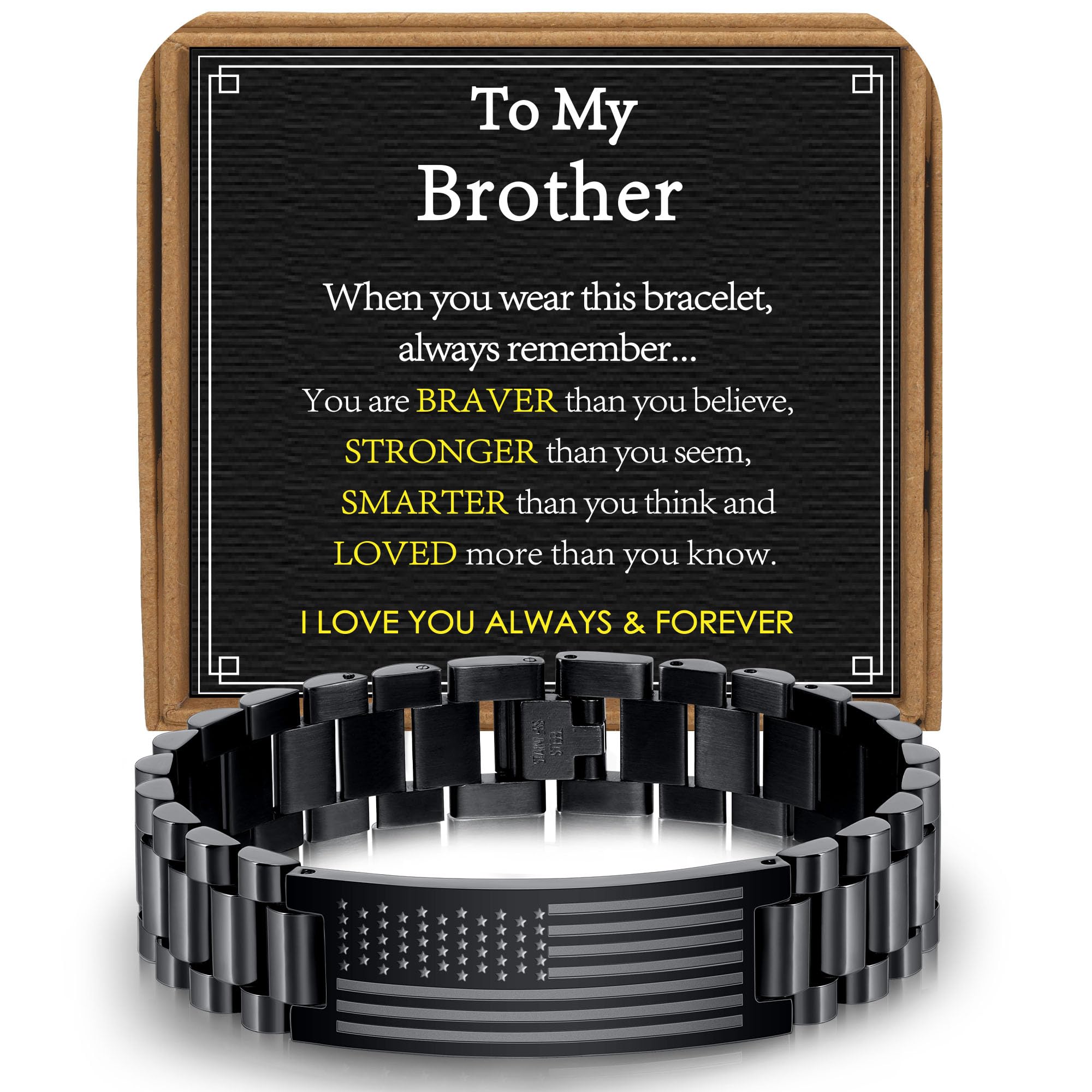 AF Black Bracelet-To My Brother