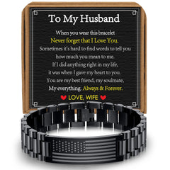AF Black Bracelet-To My Husband