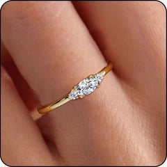 LUNVKY 18K Gold Plated Rings for Women Stackable Non Tarnish Knuckle CZ January Birthstone Ring with Red Garnet Wedding Birthday Graduation Jewelry Gifts Teen Her Wife Mom Adults Female Ideas