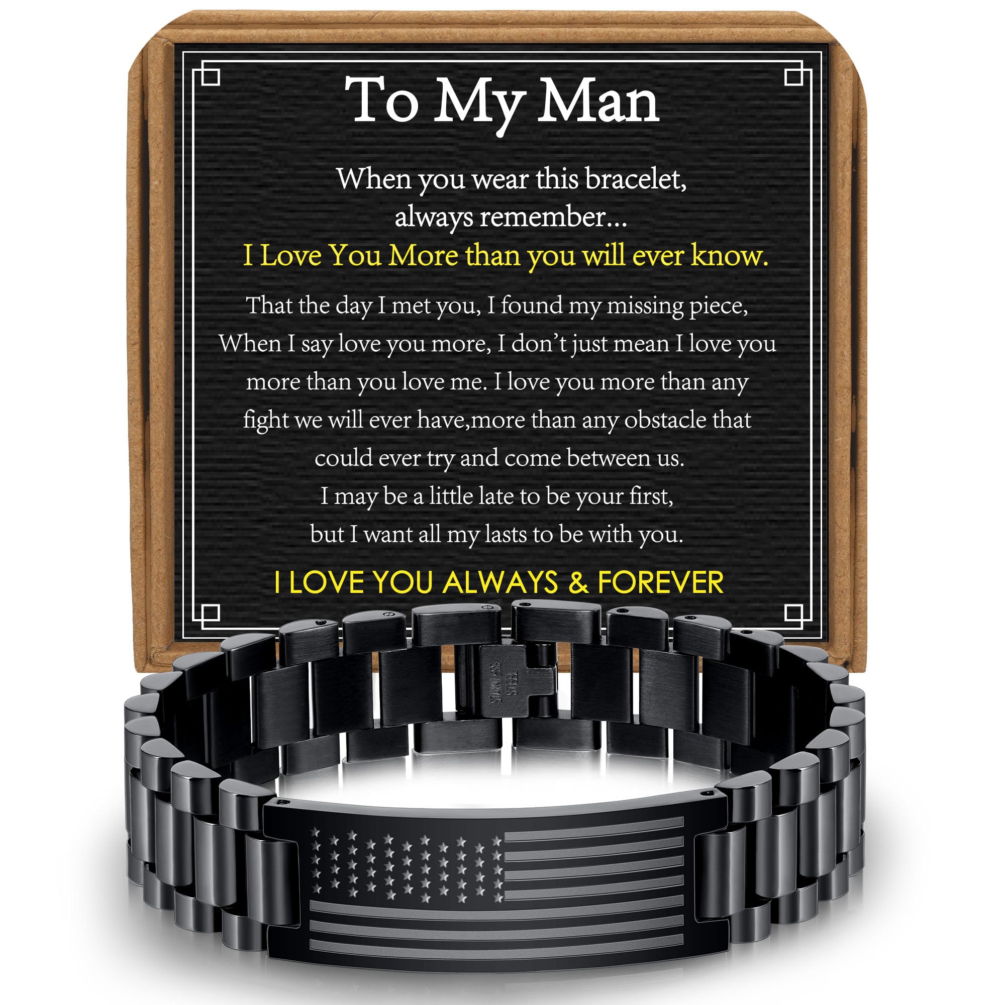 AF Black Bracelet-To My Man