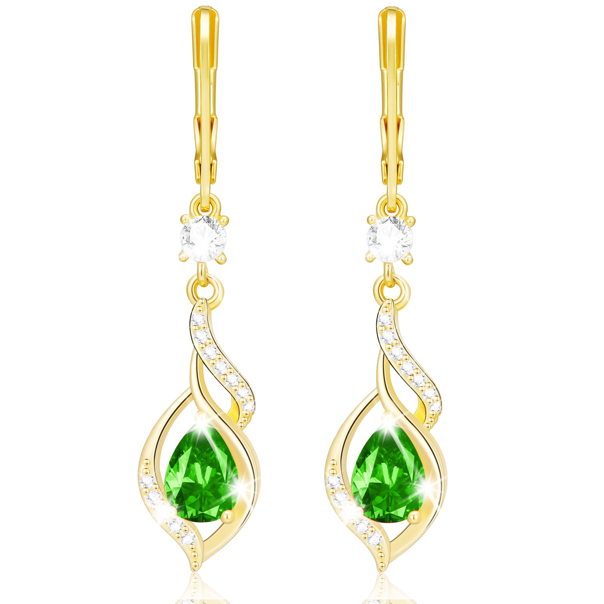 May CZ Drop earring-G