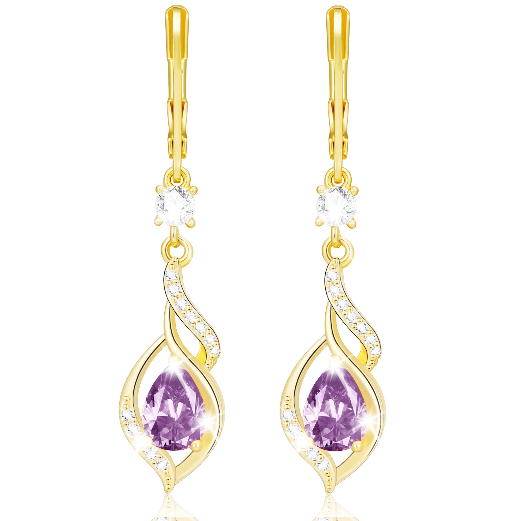 June CZ Drop earring-G