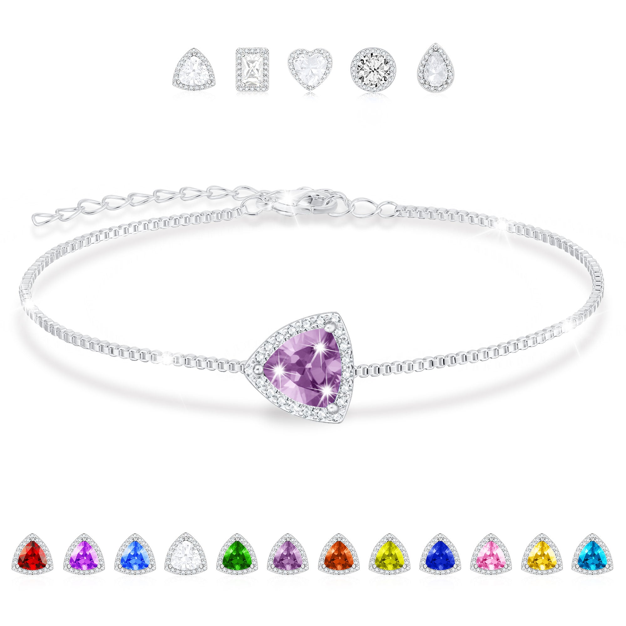June Triangle Bracelet-S