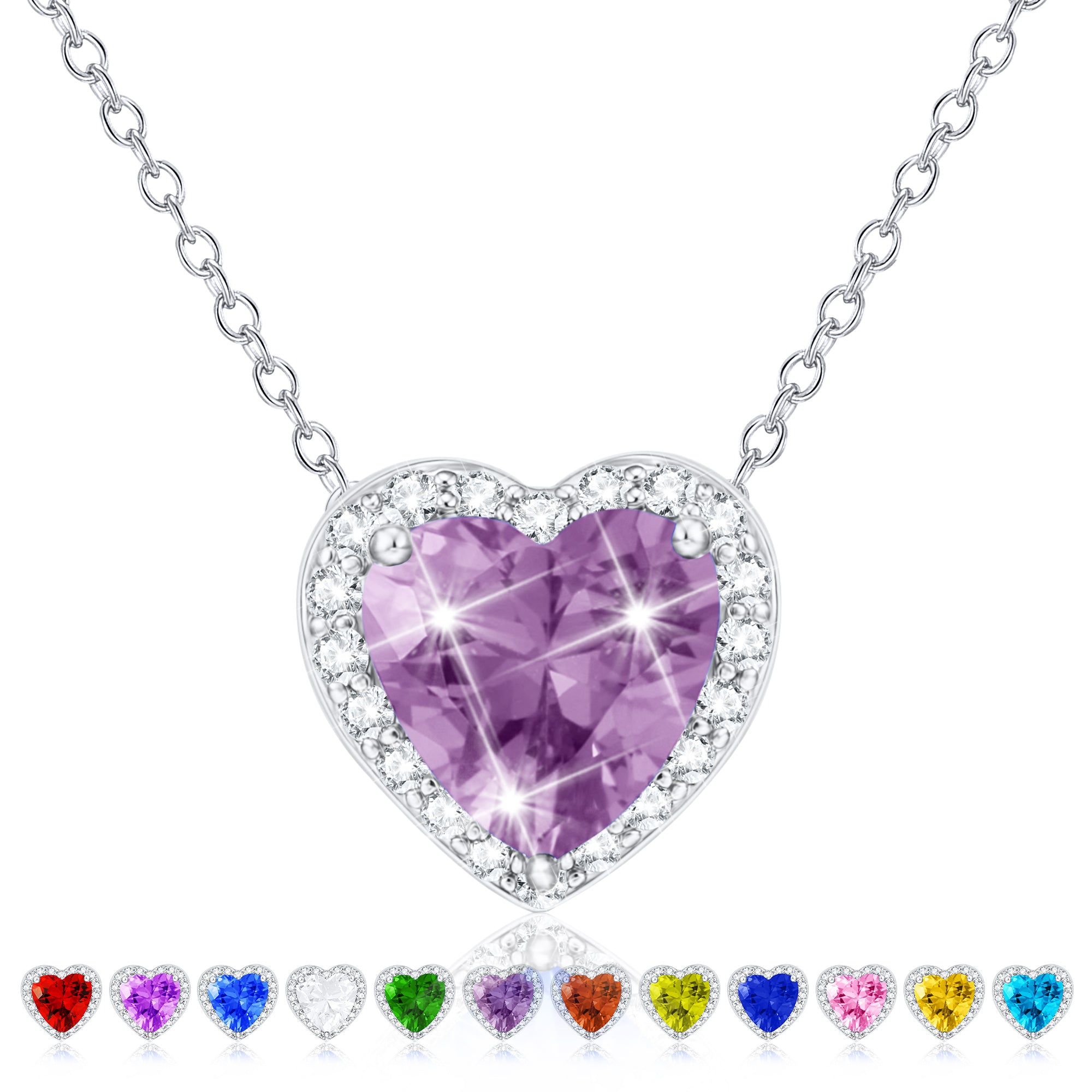 June Heart Necklace-S