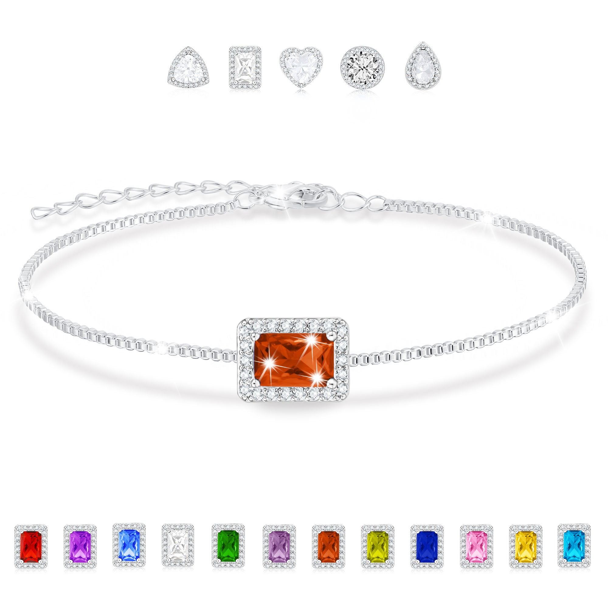 July Rectangle Bracelet-S