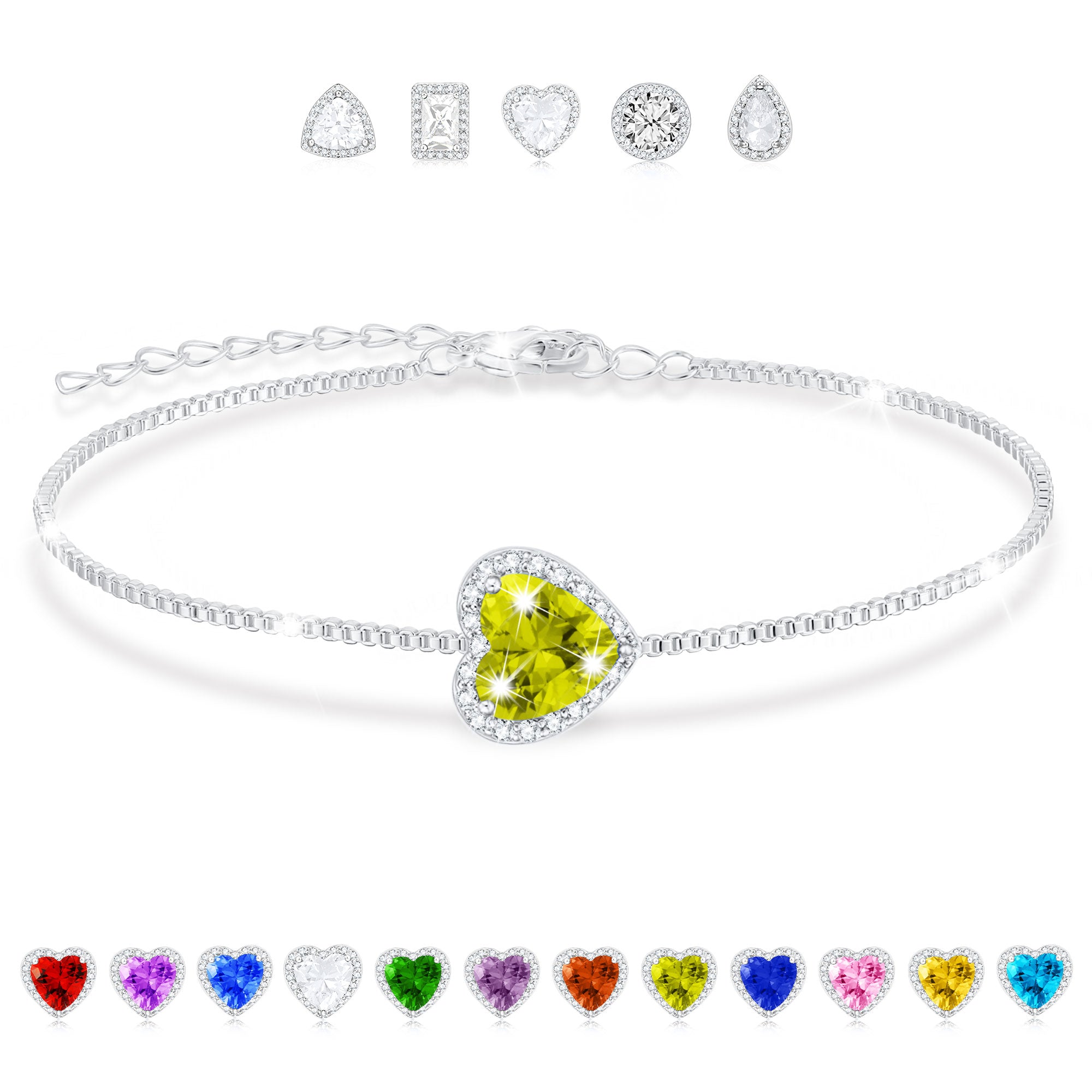 August Heart Bracelet-S