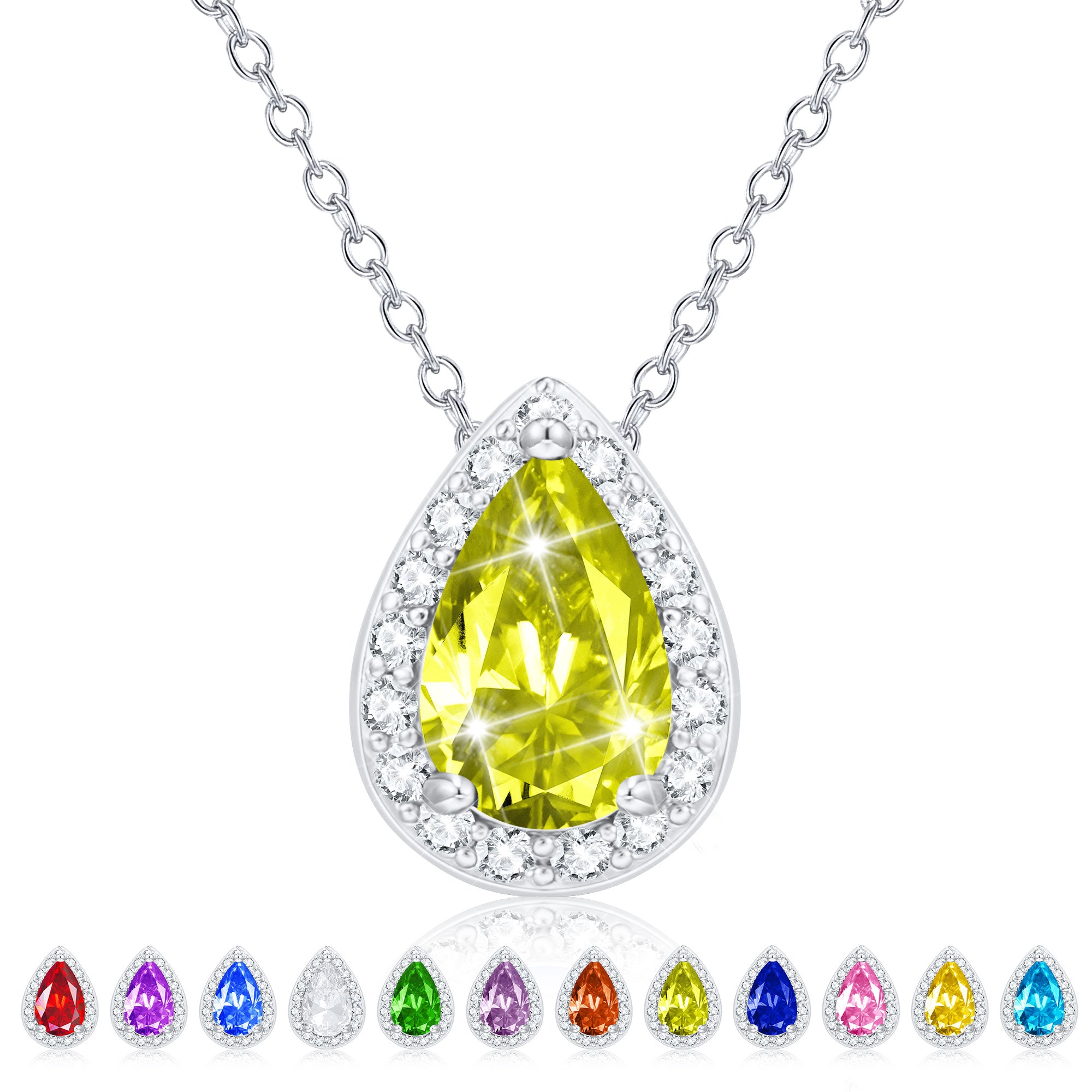 August Drop Necklace-S