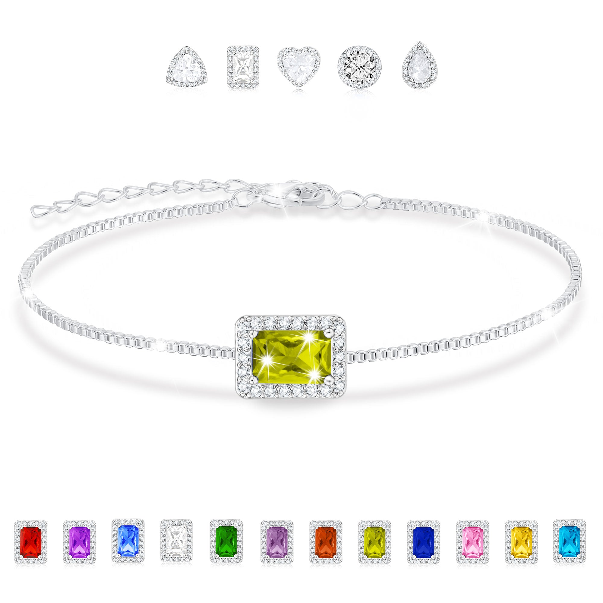 August Rectangle Bracelet-S