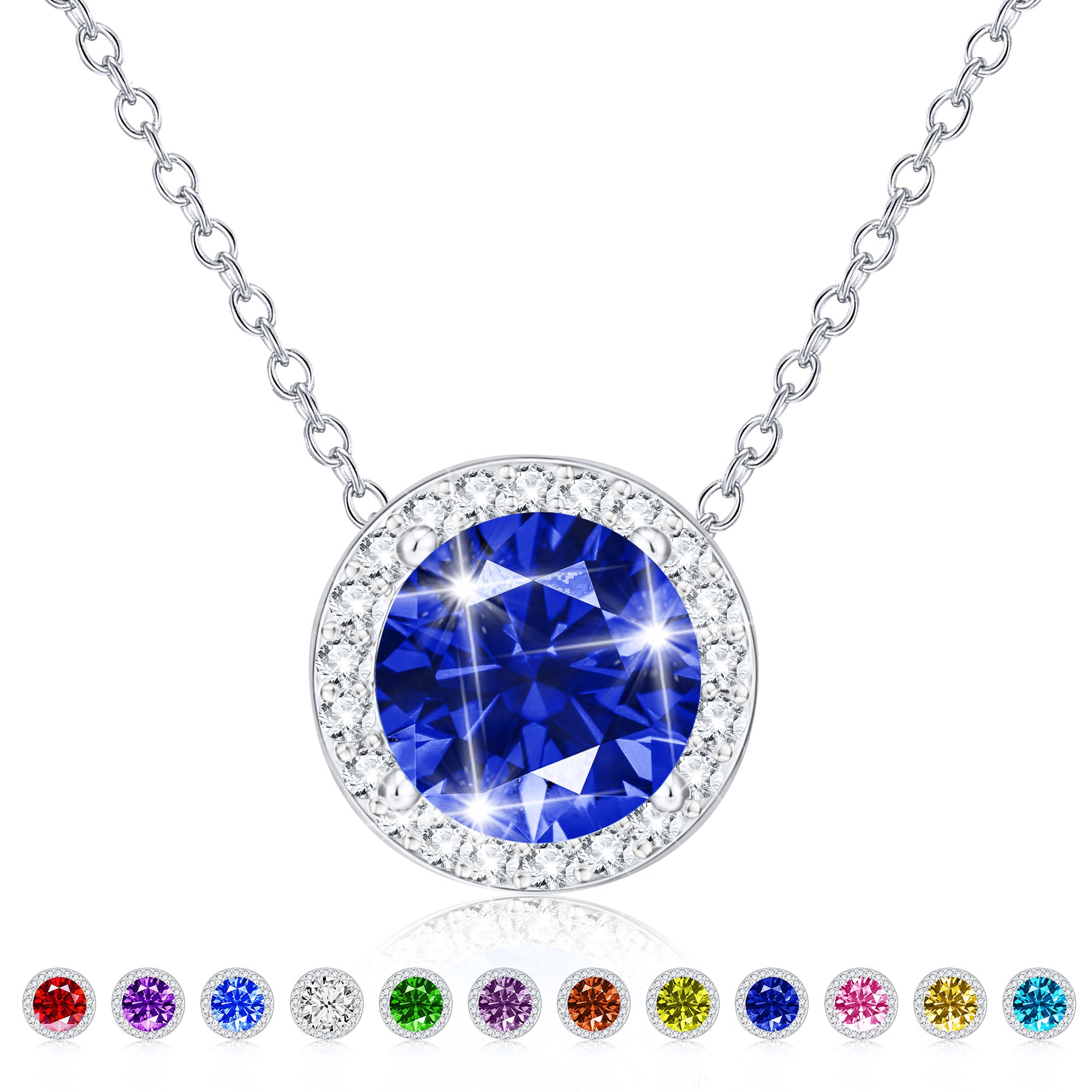 September Round Necklace-S