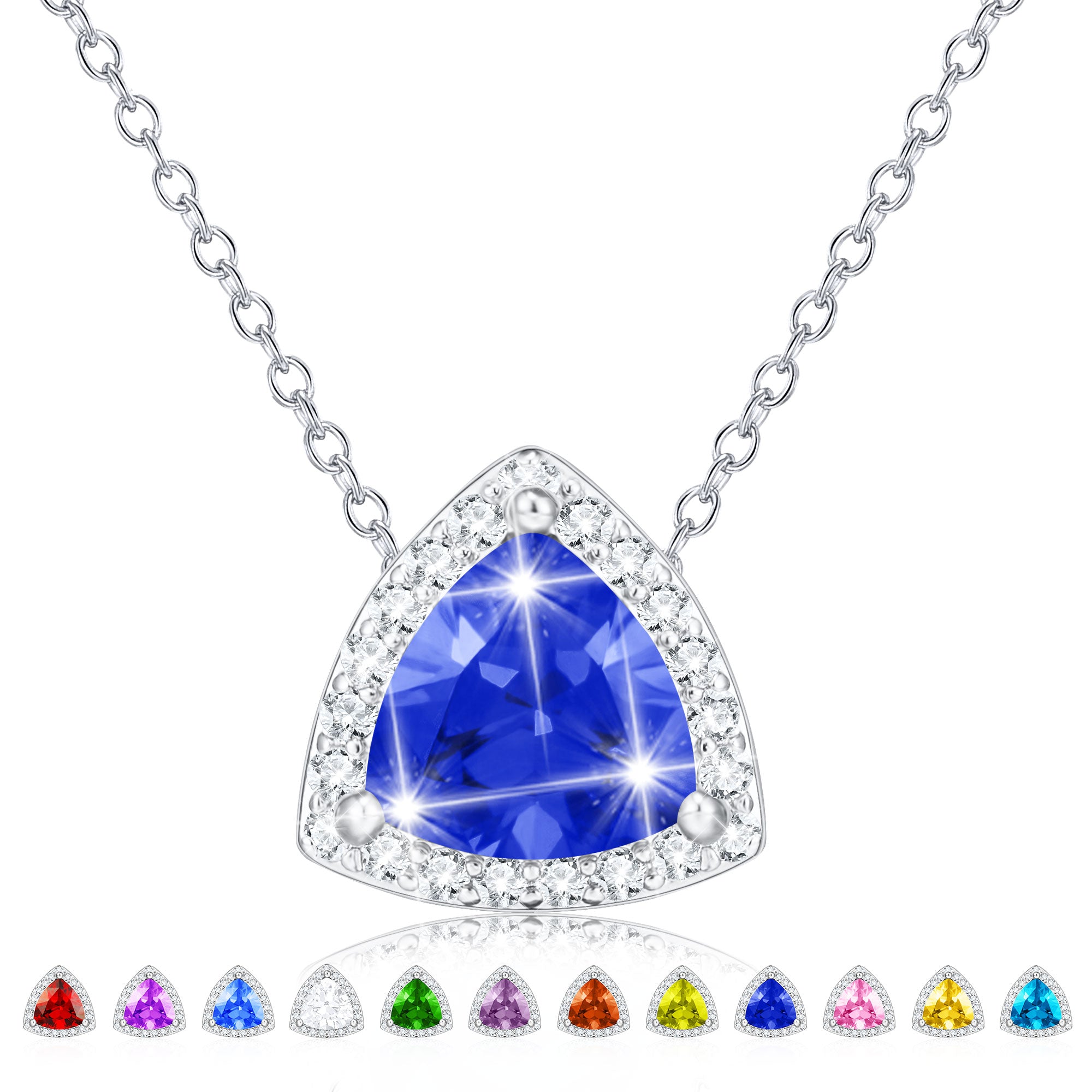 September Triangle Necklace-S