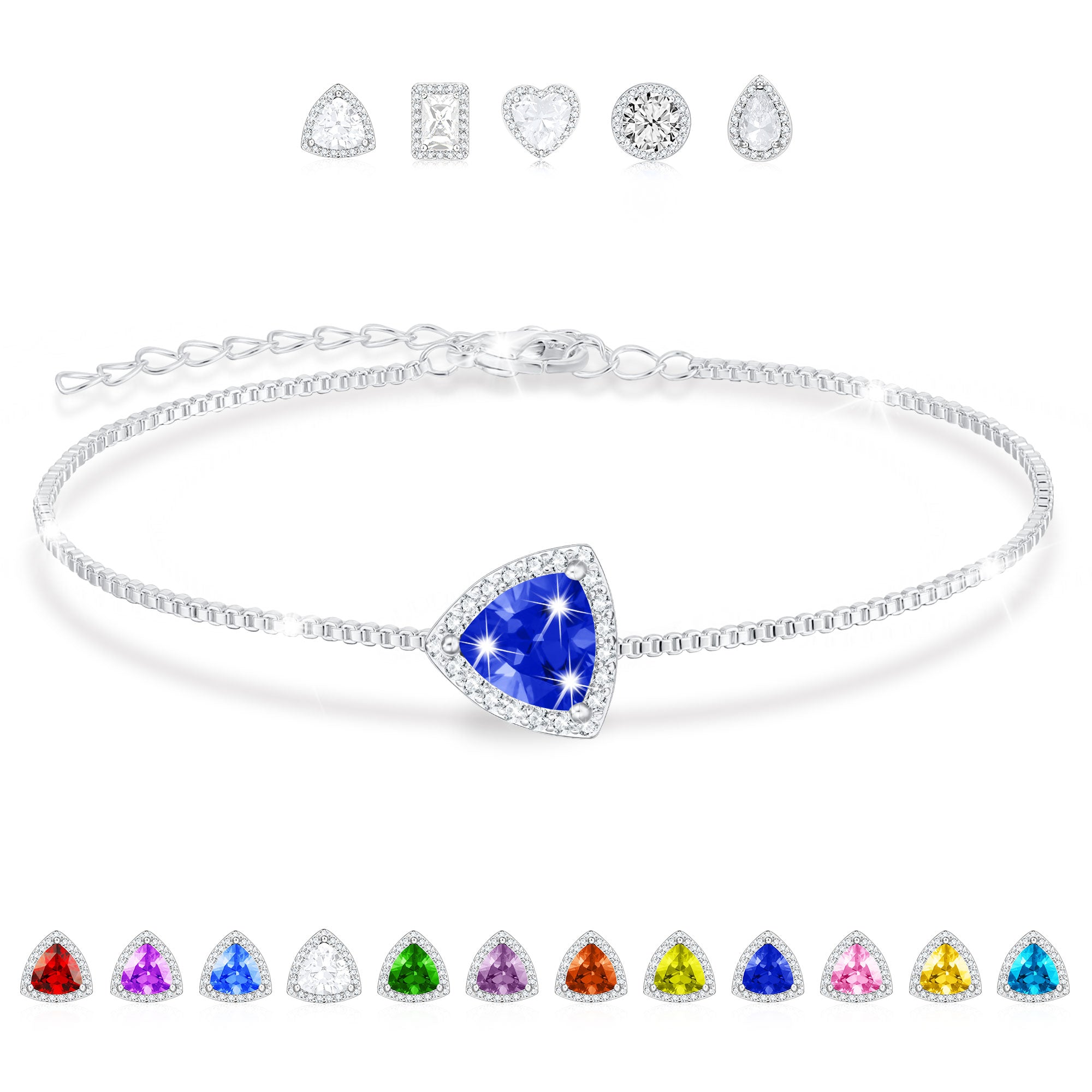 September Triangle Bracelet-S