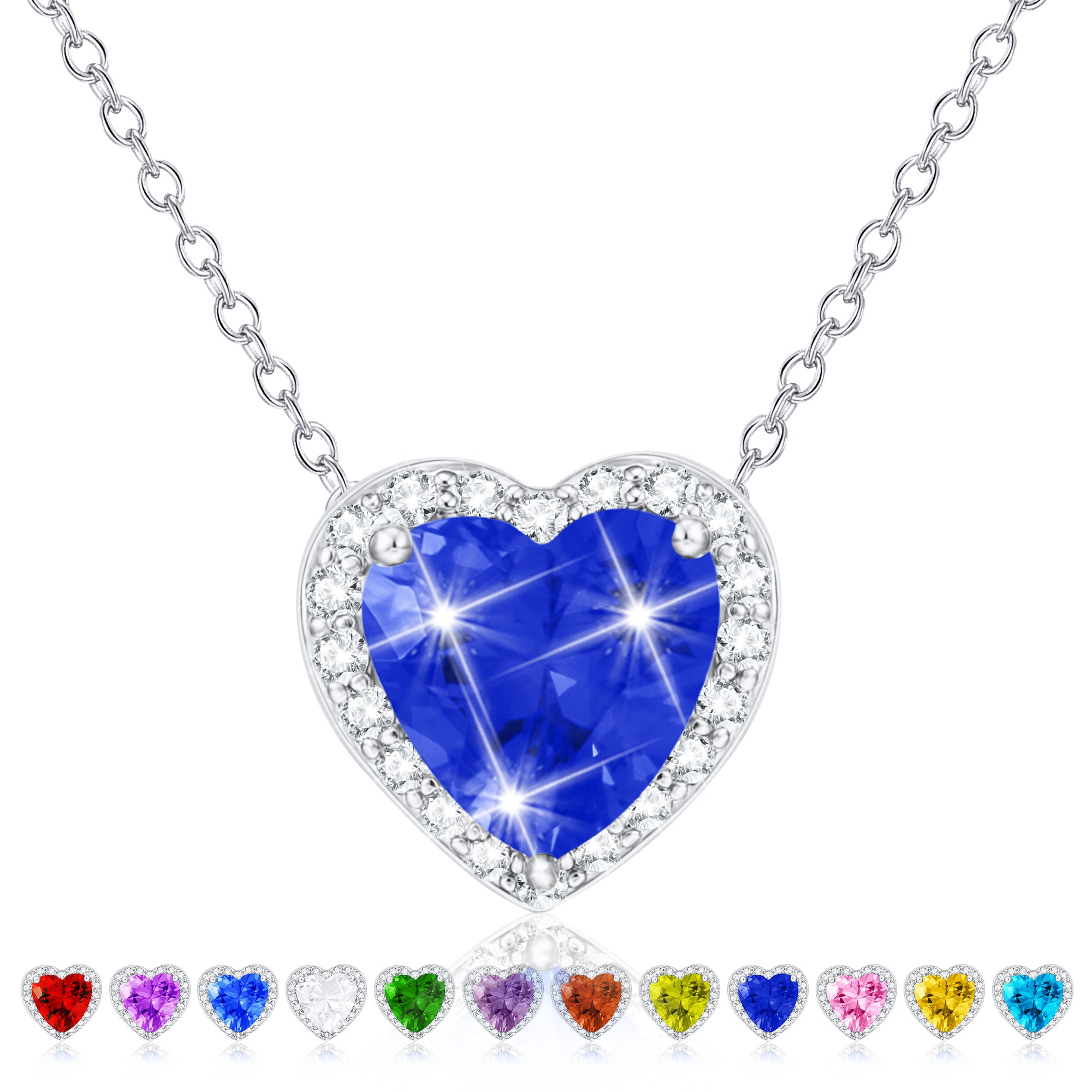 September Heart Necklace-S