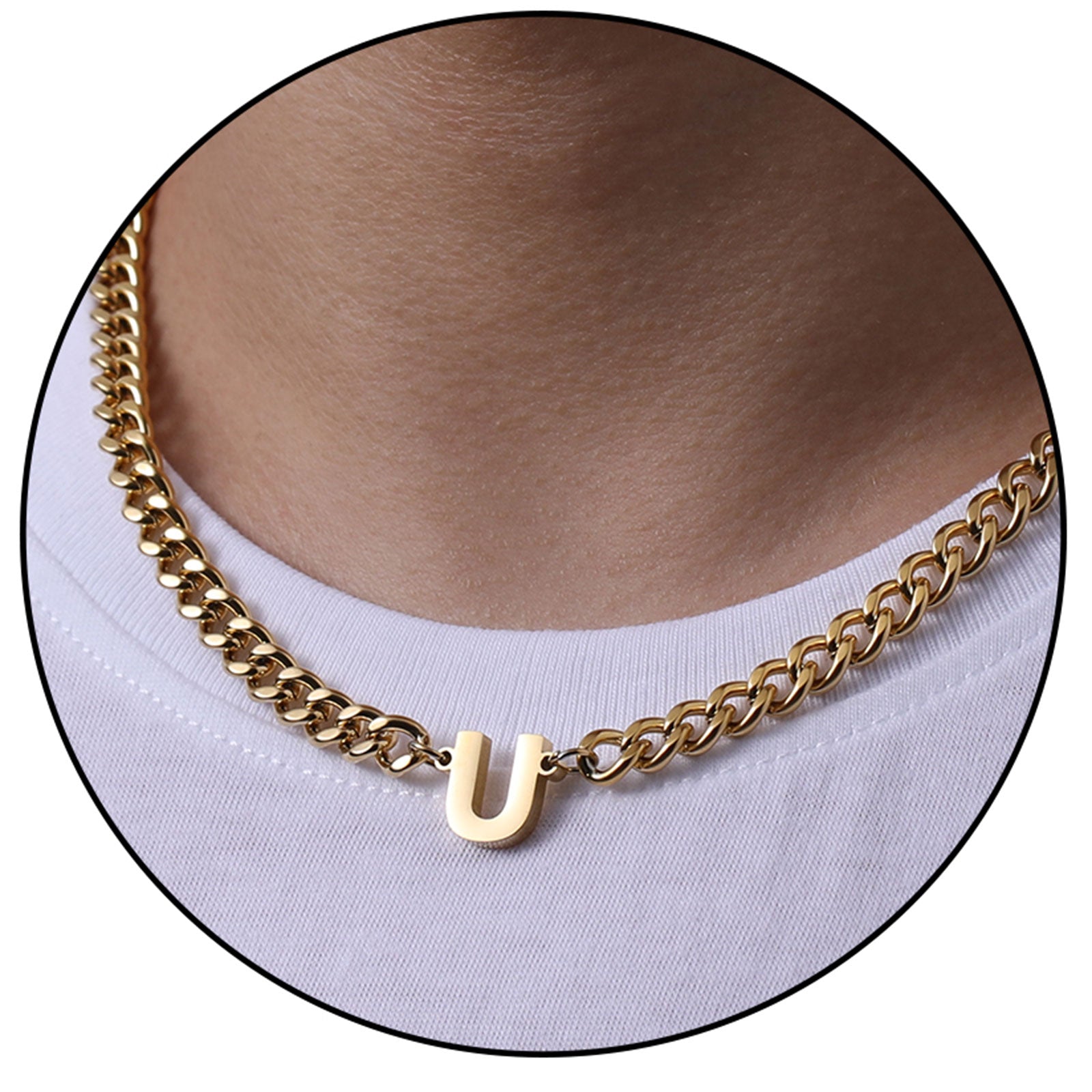 Gold-Cuban-U