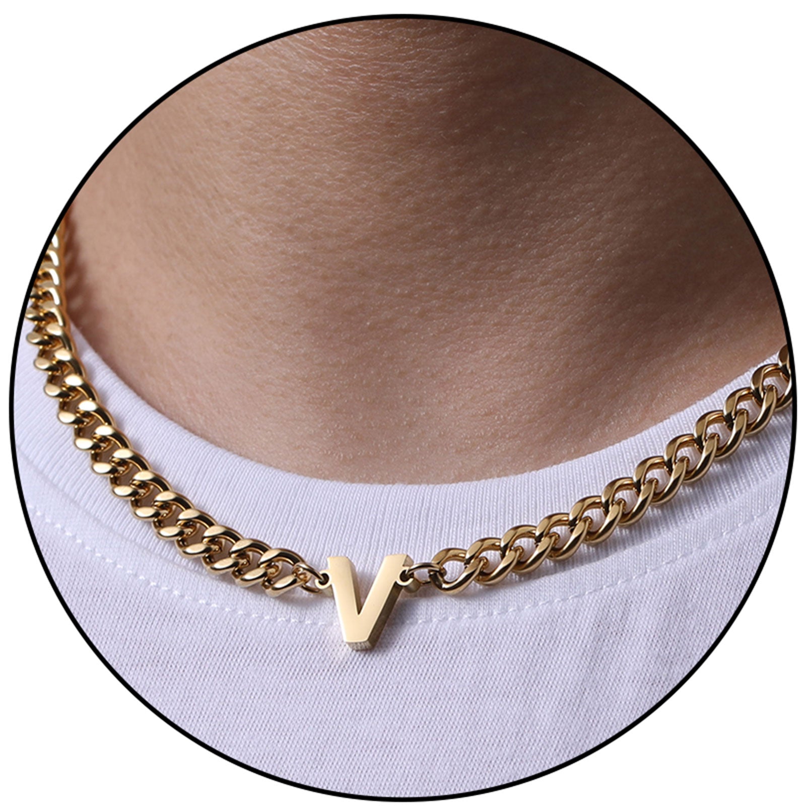 Gold-Cuban-V