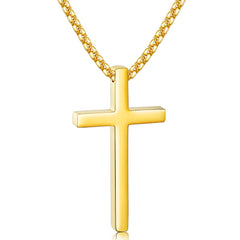 APSVO Black Cross Necklaces for Men Boys Stainless Steel Cross Pendant Chain Catholic Religious Christian Birthday Jewelry Gifts Ideas Dad Husband Son Tween Preteen Boyfriend Teen Teenage Kids Age