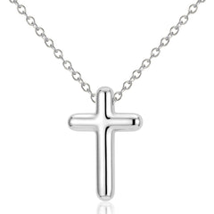 APSVO S925 Sterling Silver Plated Cross Necklaces for Women Cross Pendant Chain Catholic Religious Christian First Communion Birthday Graduation Mothers Day Jewelry Gifts Teen Her Mom Age Ideas